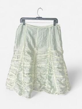 Light Mint A-Line Layered Skirt